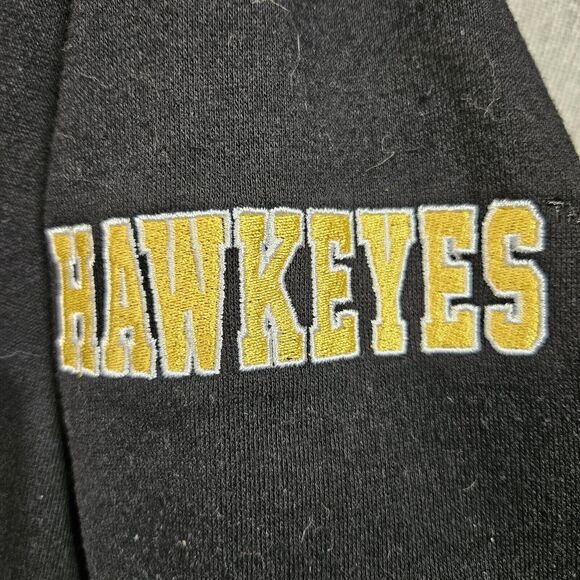 IOWA HAWKEYES  Colosseum Pull Over Hoodie W/ Pocket Men's Large EUC - Picture 3 of 7